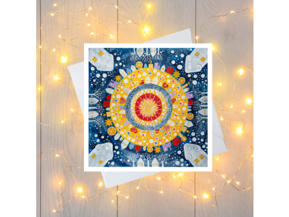 Velesova noc tvorime srdcem irena kovarova feng shui obraz obrazek 21x21cm